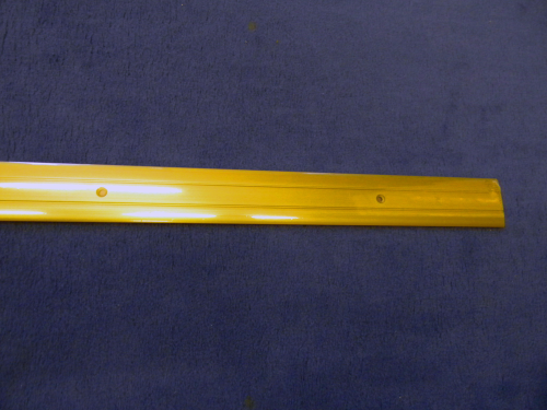 Übergangsprofil, aluminium, gelocht, 38mm, 260cm, gold-eloxiert